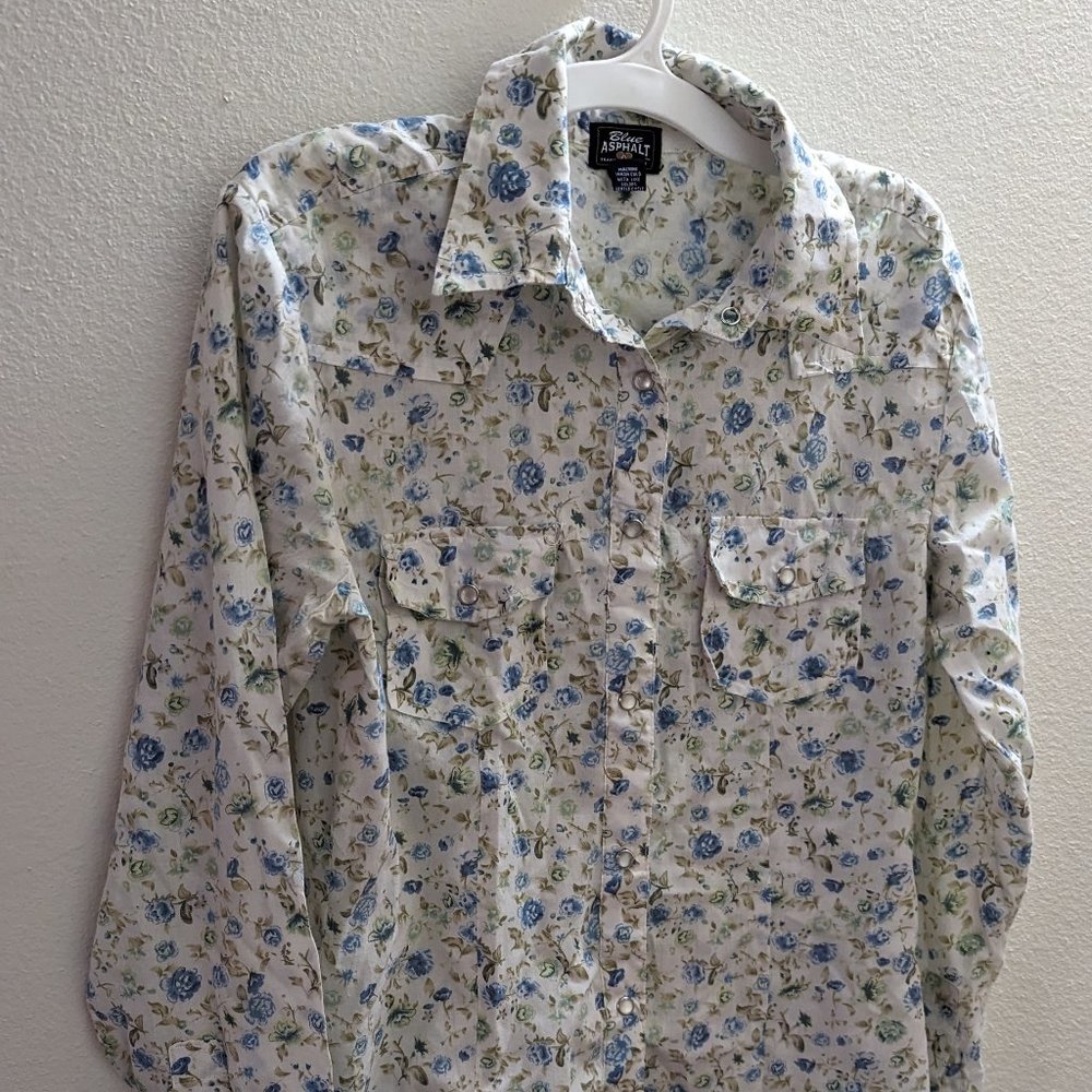 Vintage floral blouse y2k